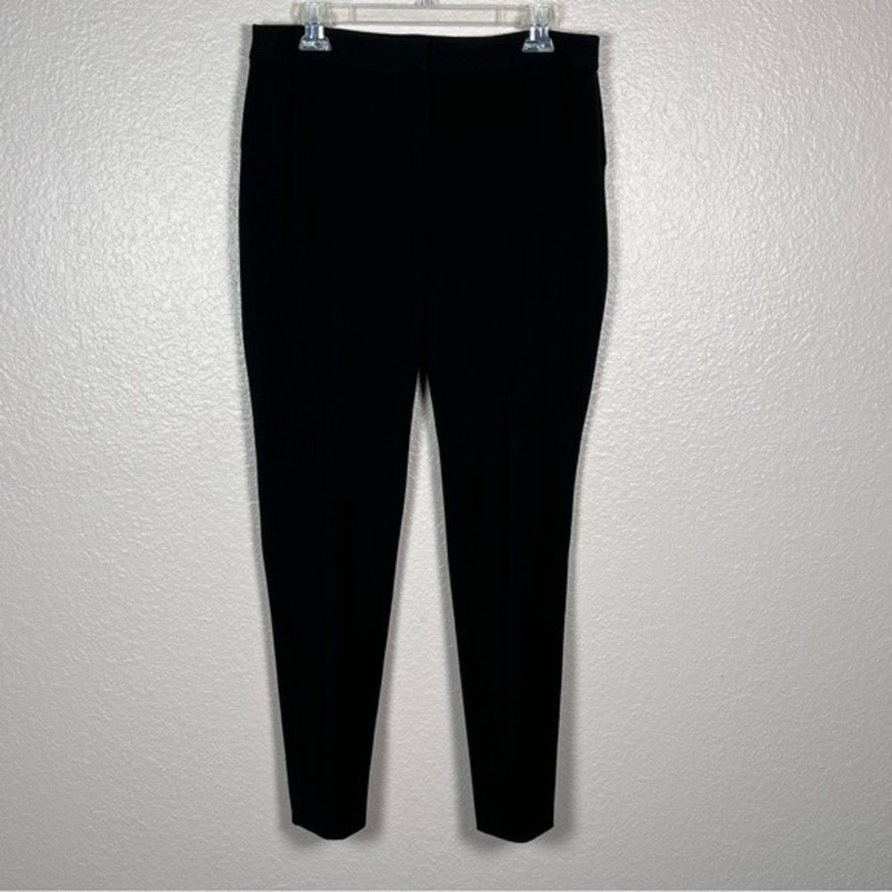 Vince Camuto Womens Sz 10 Stretch Dress Pants Pleated Twill Curve Tapered Ankle